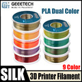 Geeetech 3D Drucker Zweifarbige Seide PLA Filament 1,75mm 1kg Per Rolle Neu DE