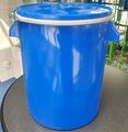 Hobbock Kunststoff 20 Liter Farbe blau inklusive Deckel und Spannring