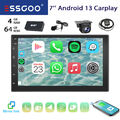 Doppel 2 DIN DAB+ Android 13 4+64G Carplay Autoradio BT MIK KAM GPS NAVI FM WiFi