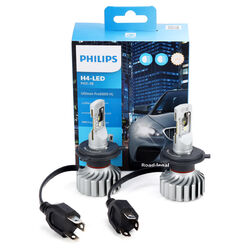 2x PHILIPS Ultinon Pro6000 H4 LED 11342X2 mit Straßenzulassung 12V +230% 5.800Kmit StVO Zulassung | Bis zu 230% helleres Licht