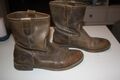 Coole Stiefel v. Tom Tailor - Braun, Leder, Vintage - Gr. 39