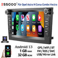 Autoradio Carplay Android 13 32G GPS Navi RDS + Kam Für Opel Astra H Corsa C/D