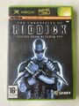 Xbox The Chronicles of Riddick Escape from the Butcher Bay Action Game Box