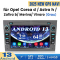 Android 13 Autoradio GPS Navi RDS +Kam Für Opel Astra H Corsa C D Zafira 2+64GB