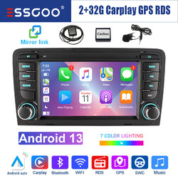 Carplay 2+32G Autoradio Android 13 GPS Navi RDS WIFI Für Audi A3 S3 RS3 8P1 8PA