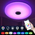 60W RGB LED Deckenleuchte Deckenlampe Dimmbar mit Bluetooth Lautsprecher App DE