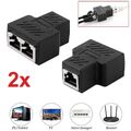 1/2pcs RJ45 Y Netzwerk Lan Verteiler Adapter 1zu2 Splitter Cat7 Ethernet Kabel