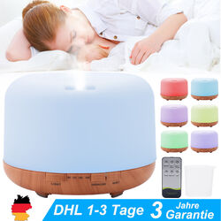 500ML 7 LED Licht Ultraschall Luftbefeuchter Aroma Diffuser Diffusor Humidifier