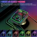 FM Transmitter Auto Kfz Radio Bluetooth 5.0 Adapter Dual USB PD Ladegerät Type-C