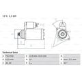 BOSCH Anlasser Starter 1.1kW für VW Golf IV Passat Variant Audi A3 TT