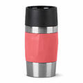 Emsa Isolierbecher Travel Mug Compact, Thermobecher, Edelstahl, Koralle, 300 ml