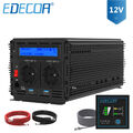 EDECOA Reiner Sinus Wechselrichter 1000W 2000W Spannungswandler 12V 230V LCD RV