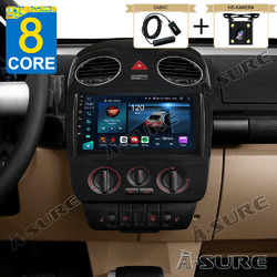 4+64GB CarPlay Android 13 Autoradio WiFi Navi DAB+ Kam Für VW NEW Beetle 2001-10