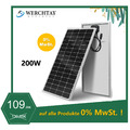 200W Solarpanel Solarmodul 12V Monokristallin Solarzelle Photovoltaik Wohnmobil