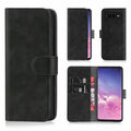 Für Samsung S20 S21 FE S22 S23 S24 Ultra S9 Leder Wallet Flip Handy Tasche Hülle