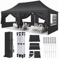 Anti-UV Pavillon Partyzelt 3x3 3x6m Festzelt Gartenzelt Wasserdicht Faltbar Zelt