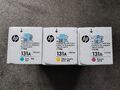 HP 131A CYAN CF211A, GELB CF212A & MAGENTA CF213A, U0SL1AM TONER SET. NEU 