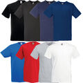 5er/10er FRUIT OF THE LOOM T-SHIRT V-NECK V-AUSSCHNITT SHIRTS VALUEWEIGHT TSHIRT