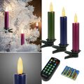 PREMIUM LED Christbaum-Kerzen mit Fernbedienung & TIMER dimmbar kabellos Set