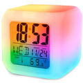 LED Wecker Digital Alarmwecker Uhr Kalender Beleuchtet Schlummerfunktion Alarm