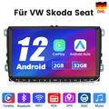 Für VW Skoda Seat 2G+32G 9zoll Android12 Autoradio Carplay GPS Navi WiFi DAB BT