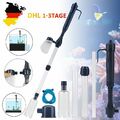 Elektrisch Aquariumpumpe Aquarium Mulmsauger Schlammsauger Bodenreiniger DHL