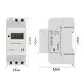 Digitale Zeitschaltuhr Wochenprogramm Für Hutschiene, Einbau, Schalttafel, 230V