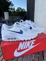 NIKE AIR MAX 90 ESSENTIAL SNEAKERS -WEISS/BLAU -wie neu (5x getragen) Gr 39