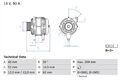 BOSCH Lichtmaschine Generator 90A 14V für Fiat Stilo 1.9 D Multijet