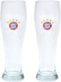 FC Bayern München Weißbierglas 2er-Set Erfolge 33211