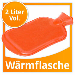 XXL Wärmflasche mit 2 Liter - Original Wärmeflasche von Snoozy® - Markenqualität