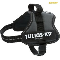 Julius-K9 Powergeschirr ANTHRAZIT Gr. Mini-Mini XS Norweger Hundegeschirr