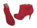 TAMARIS ! STIEFELETTEN ANKLE BOOTS DAMENSTIEFEL 39 ROT WARM WINTER #557#