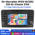 32GB Android 13 Autoradio GPS Navi WIFI Für Mercedes Benz ML/GL Klasse W164 X164