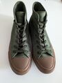 Converse Chuck Taylor All Star high In Olivegrün Mit Beiger Sohle In EU 39