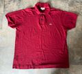 * LACOSTE Herren Kurzarm Polo Shirt Classic Fit dunkelrot Größe 3XL *