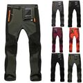 Herren WinddichtOutdoor Funktionshose Warme Softshellhose Mit Fleece Wasserdicht