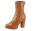 Tamaris Leder-Stiefelette mit Blockabsatz "curry" Gr. 35 UVP 99,98 € -R136