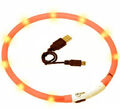 Visio Light - LED Leuchtschlauch Halsband orange, aufladbar über USB-Kabel 64904