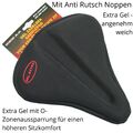 Satteldecke Gel Sattelbezug Gelauflage Fahrrad Sattelüberzug Sattel Polster Sitz