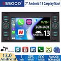 2+64G Android 13 Autoradio Für Ford Transit Bus S-Max Focus Kuga Fusion GPS Navi