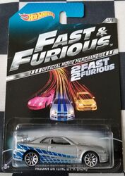 2013 Hot Wheels Walmart nur schnell & wütend Nissan Skyline GT-R R34 #3/8