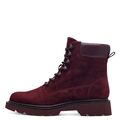 Tamaris Stiefelette 1-25909-41 537 Leder Schnürboot merlot bordeaux mit Touch-it