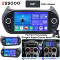 Autoradio GPS Android 13 Für Fiat Qubo/Fiorino Citroen Nemo Peugeot Bipper +DAB