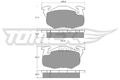 TOMEX Brakes Bremsbelagsatz Scheibenbremse TX 10-35 für PEUGEOT 106 1 1A 1C 2 S0