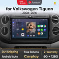 6+128G Für VW Tiguan 5N 2011-2016 Android 13 Autoradio CarPlay DAB+ GPS Navi 4G 