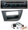 Kenwood MP3 Bluetooth DAB USB CD Autoradio für Seat Leon (ab 05) - schwarz