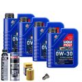 Motoröl 0W30 LIQUI MOLY 4L+HENGST Ölfilter+Spülung+Cera Tec+Ölablassschraube