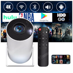 4K UHD Mini Smart Beamer 5G WiFi Heimkino Projektor LED Bluetooth Android 11.0