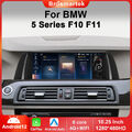 Android 12 Autoradio für BMW 5er F10 F11 CIC CarPlay DAB+ Bluetooth 5.0 GPS Navi